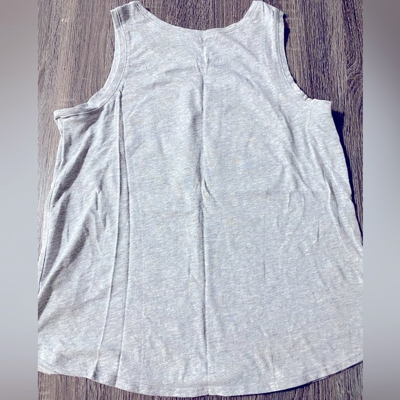 Justice girls size 14/16 “be a BESTIE not a BULLY” gray tank top - Picture 2 of 4